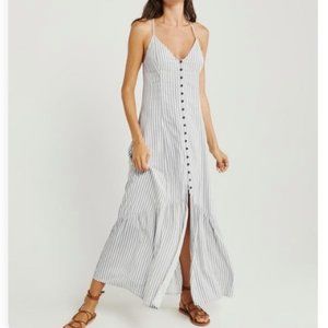 Abercrombie & Fitch Button-Up Maxi Dress, XS